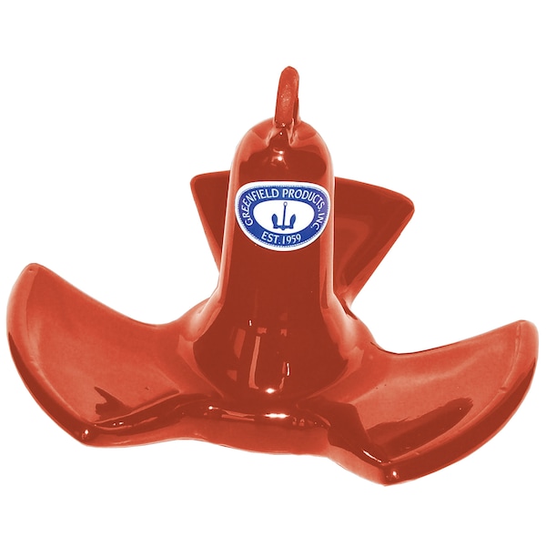 Greenfield Greenfield 514-RD Vinyl Coated River Anchor - Red, 14 lb. 514-RD - main